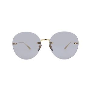 Gucci Round-Frame Metal Sunglasses Gold Womens